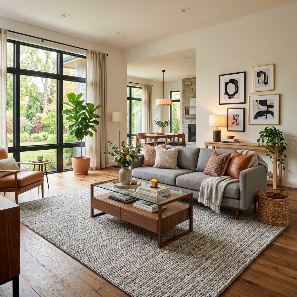 Living Room - After staging